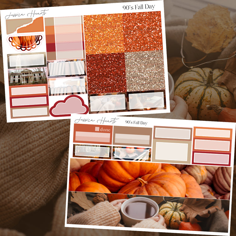 90's Fall Day Weekly Sticker Kit *new format*