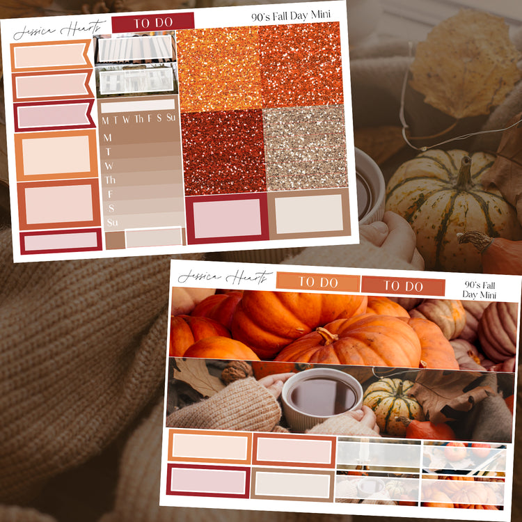 90's Fall Day MINI Sticker Kit *new format*