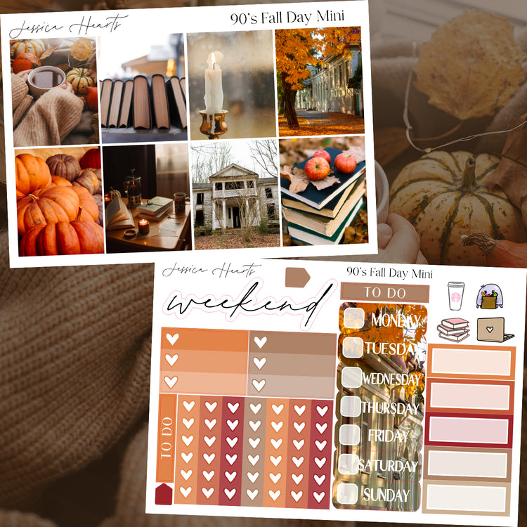 90's Fall Day MINI Sticker Kit *new format*