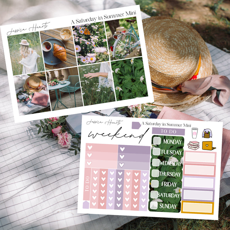 A Saturday in Summer MINI Sticker Kit