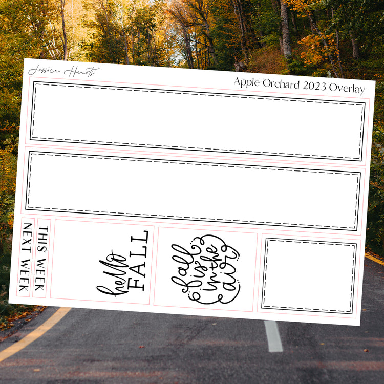 Apple Orchard 2023 Foil Overlay Sticker Sheet (Transparent)