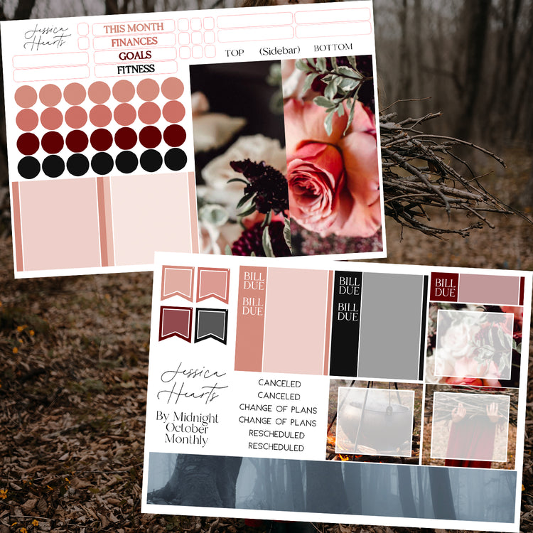By Midnight October BLANK 2023 Monthly Kit + Foil Overlay