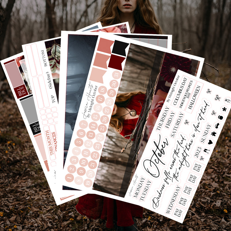By Midnight October BLANK 2023 Monthly Kit + Foil Overlay