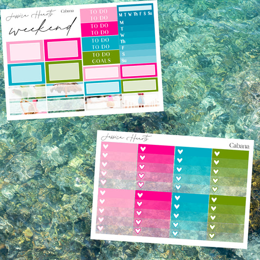 Cabana Weekly Sticker Kit