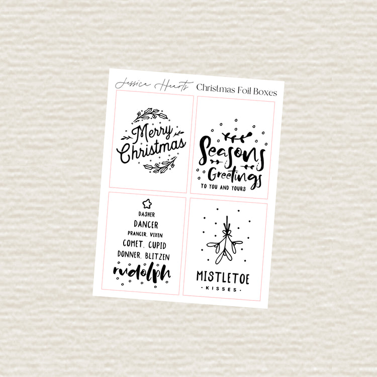 Christmas Foil Box Overlay