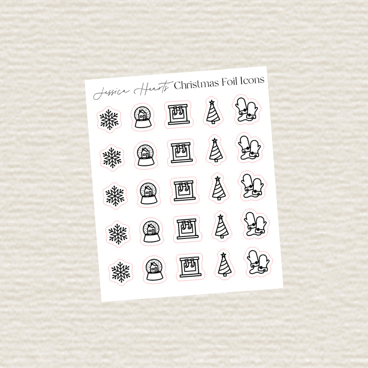 Christmas Foil Icons
