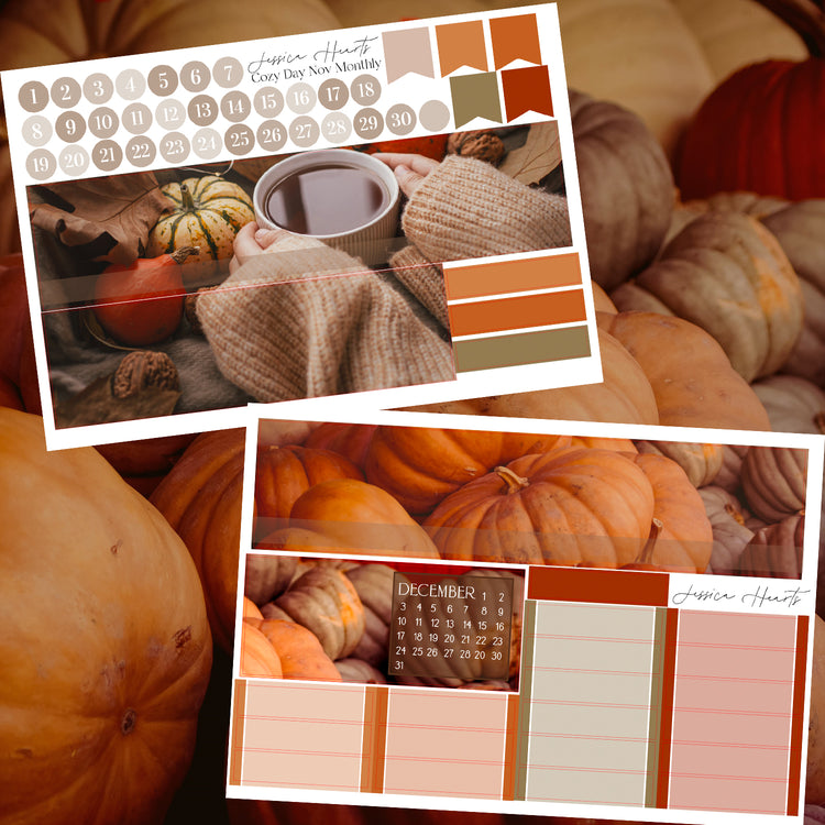Cozy Day November BLANK 2023 Monthly Kit *NO FOIL*