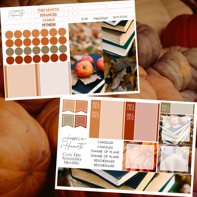 Cozy Day November BLANK 2023 Monthly Kit *NO FOIL*
