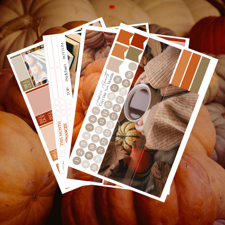 Cozy Day November BLANK 2023 Monthly Kit *NO FOIL*
