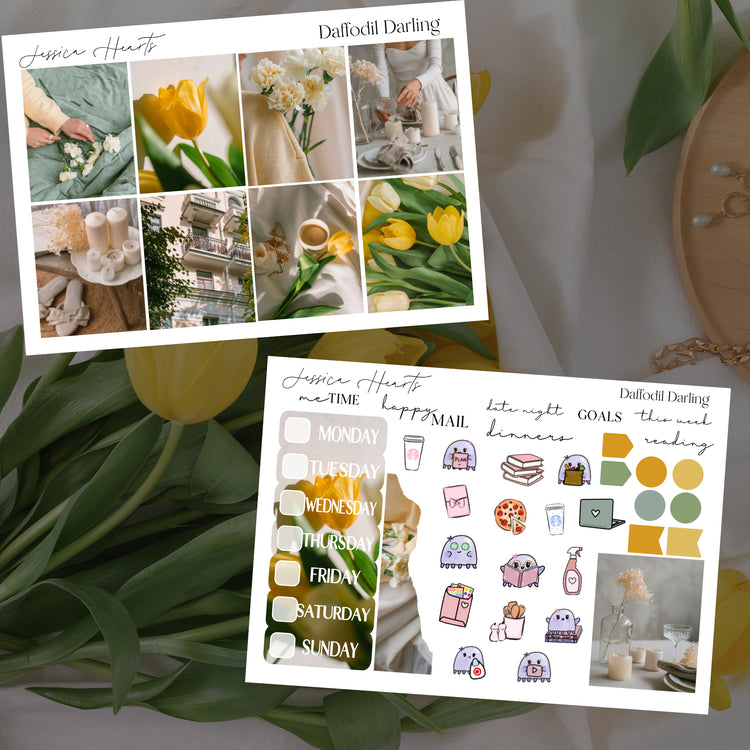 Daffodil Darling Weekly Sticker Kit