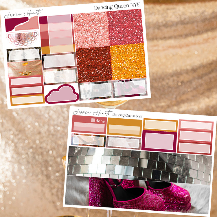 Dancing Queen NYE Weekly Sticker Kit