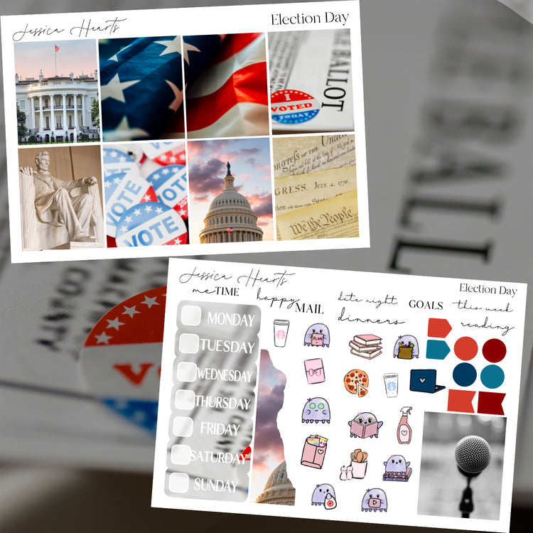 Election Day Weekly Sticker Kit