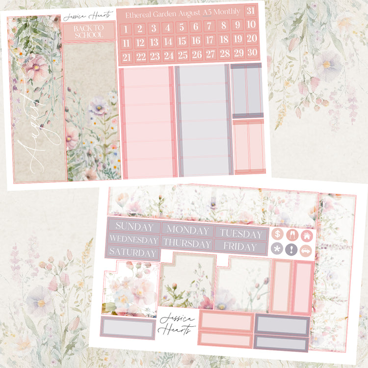 Ethereal Garden August 2023 A5 Monthly Kit