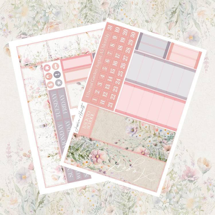 Ethereal Garden August 2023 A5 Monthly Kit
