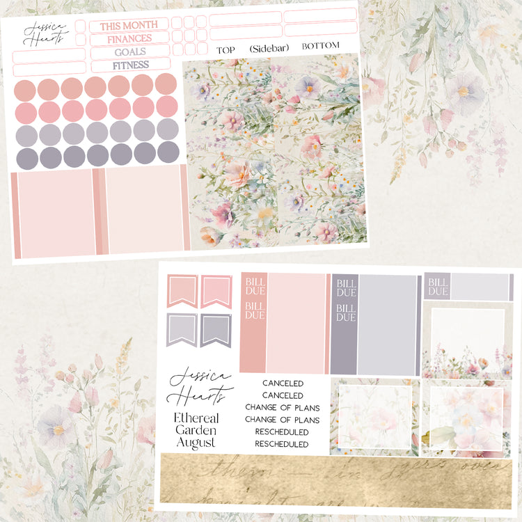 Ethereal Garden August BLANK 2023 Monthly Kit *NO FOIL*
