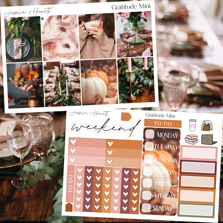 Gratitude MINI Sticker Kit
