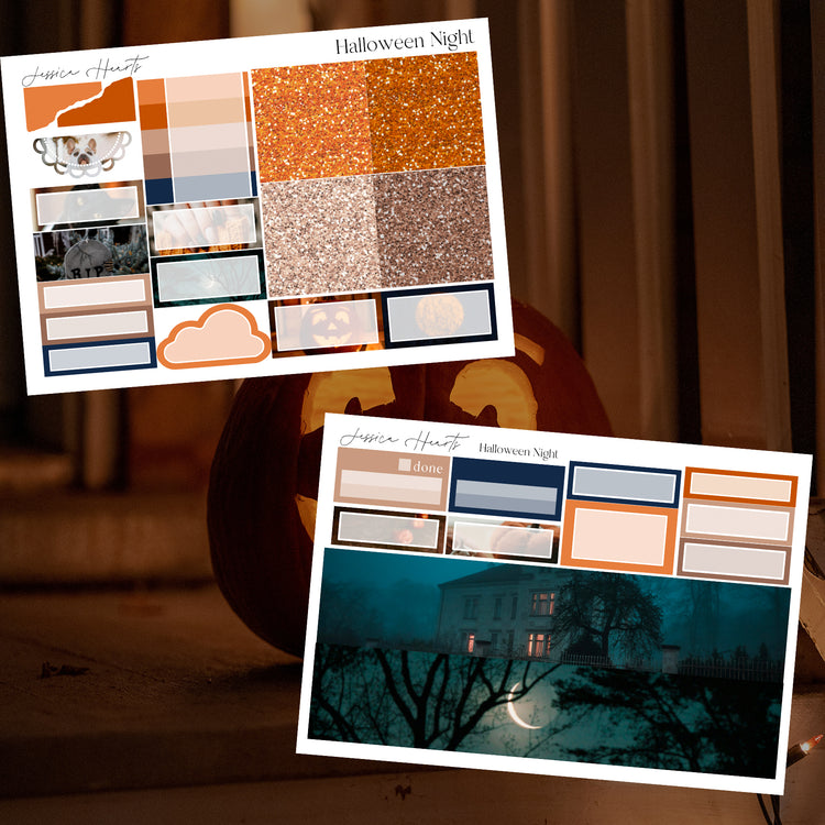 Halloween Night Weekly Sticker Kit