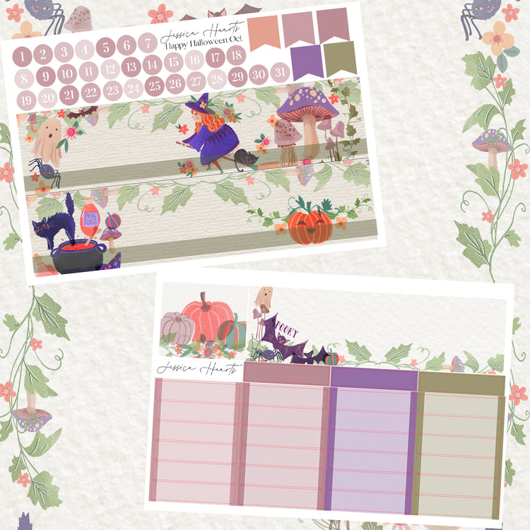 Happy Halloween October BLANK 2023 Monthly Kit *NO FOIL*