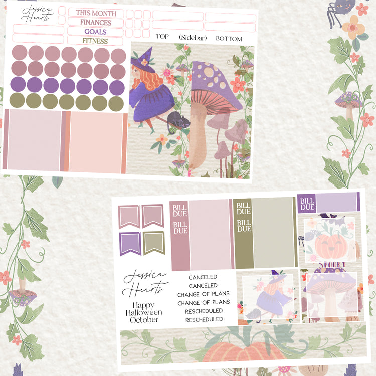 Happy Halloween October BLANK 2023 Monthly Kit *NO FOIL*