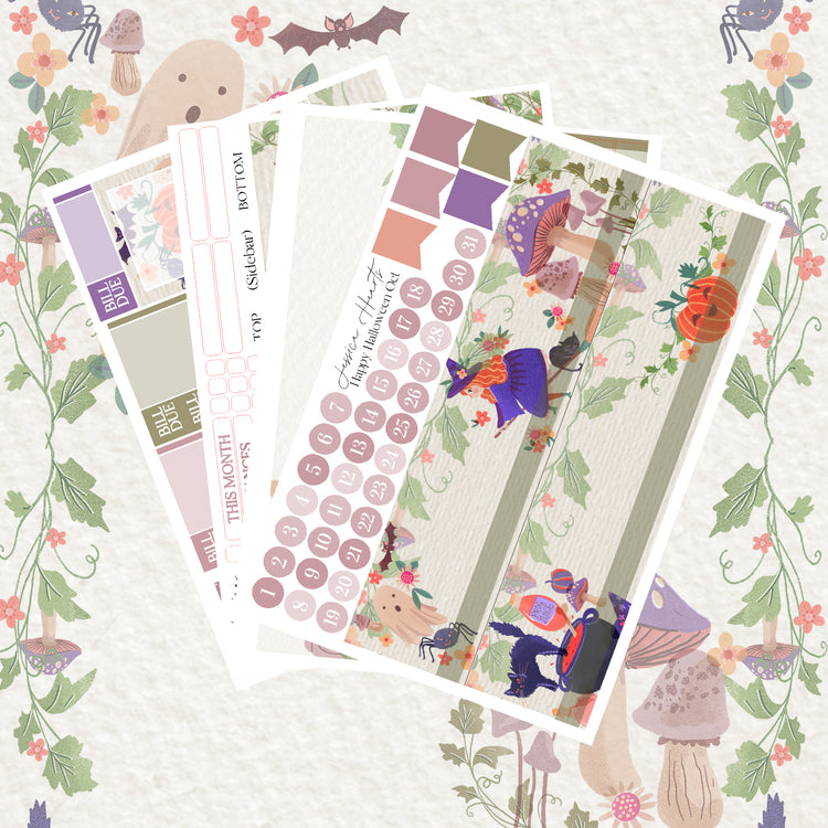 Happy Halloween October BLANK 2023 Monthly Kit *NO FOIL*