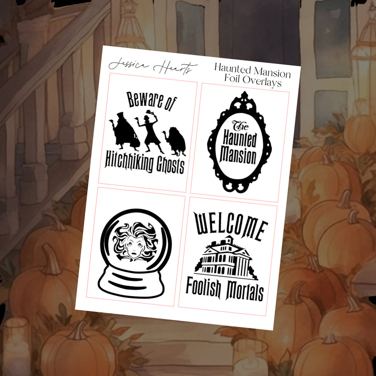 Haunted Mansion Foil Overlay