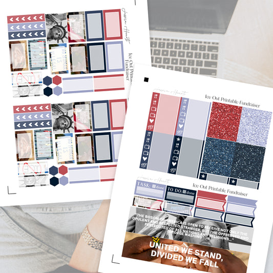 Ice Out Fundraiser Printable Sticker Kit