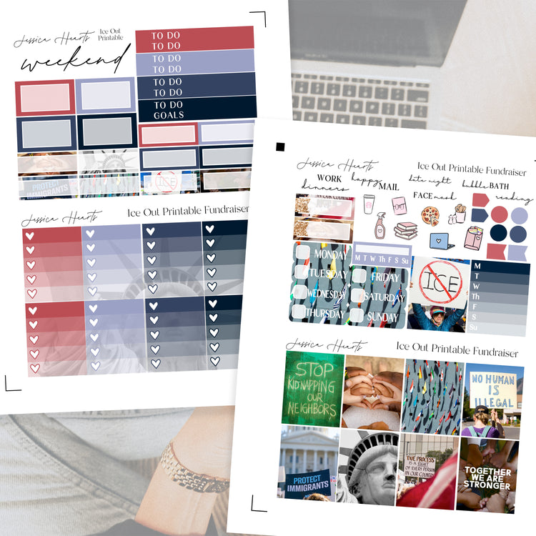 Ice Out Fundraiser Printable Sticker Kit