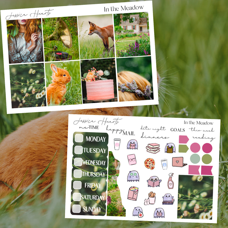 In the Meadow Weekly Sticker Kit
