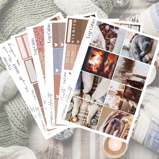 Login Cabin Weekly Sticker Kit