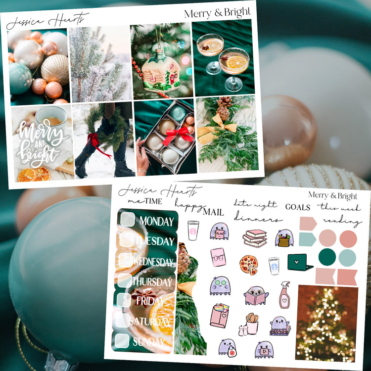 Merry & Bright Weekly Sticker Kit