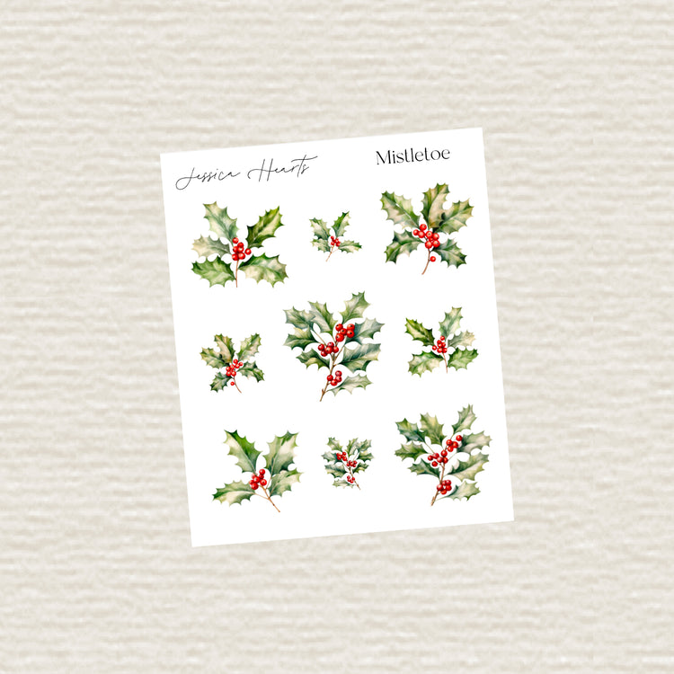Mistletoe Deco Sticker Sheet