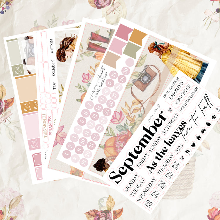 Oh My Gourd September BLANK 2023 Monthly Kit + Foil Overlay