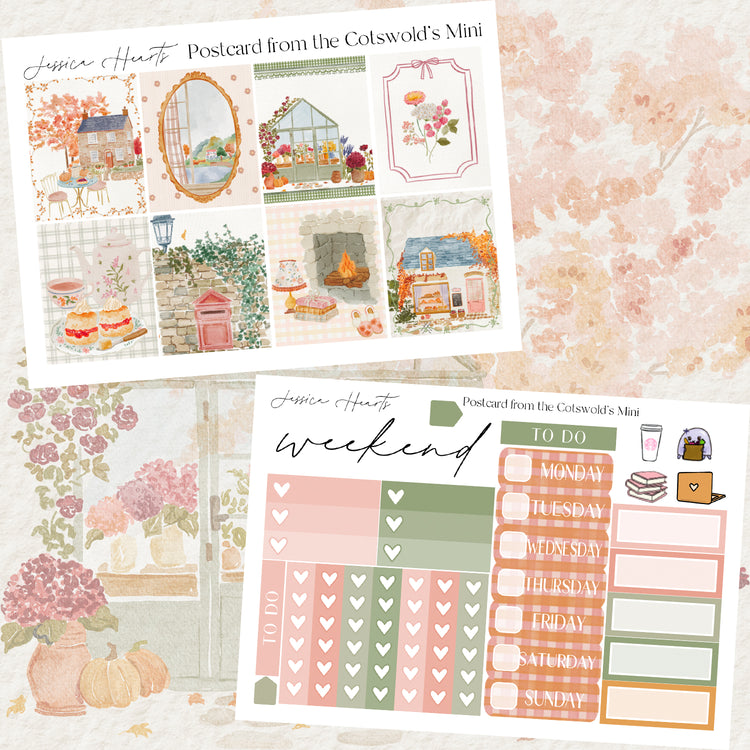 Postcard from the Cotswold's MINI Sticker Kit