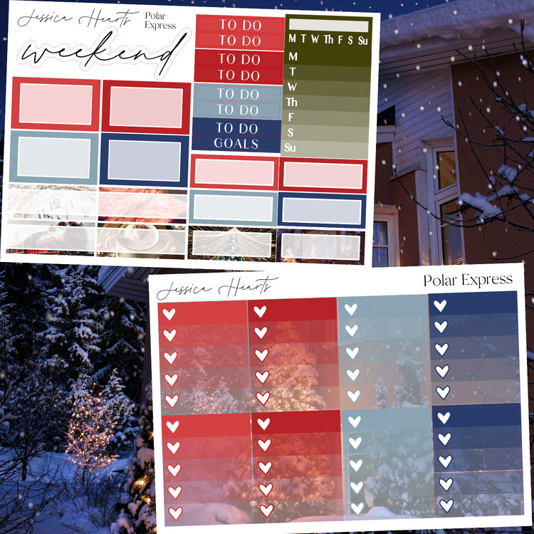 Polar Express Weekly Sticker Kit
