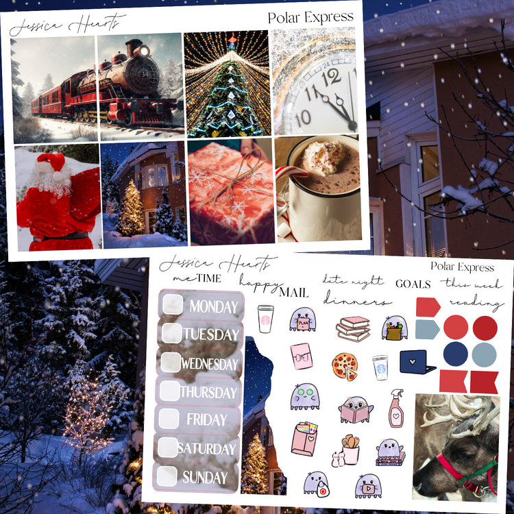Polar Express Weekly Sticker Kit