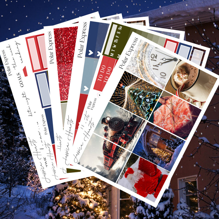 Polar Express Weekly Sticker Kit