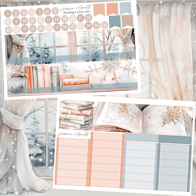 Reading Corner January BLANK 2024 Monthly Kit *NO FOIL*