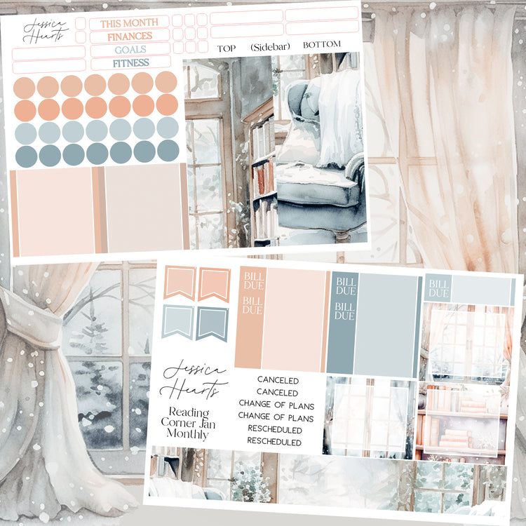 Reading Corner January BLANK 2024 Monthly Kit *NO FOIL*