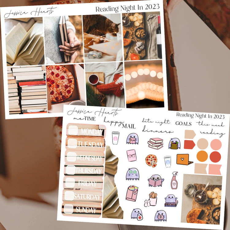 Reading Night In 2023 Weekly Sticker Kit *new format*