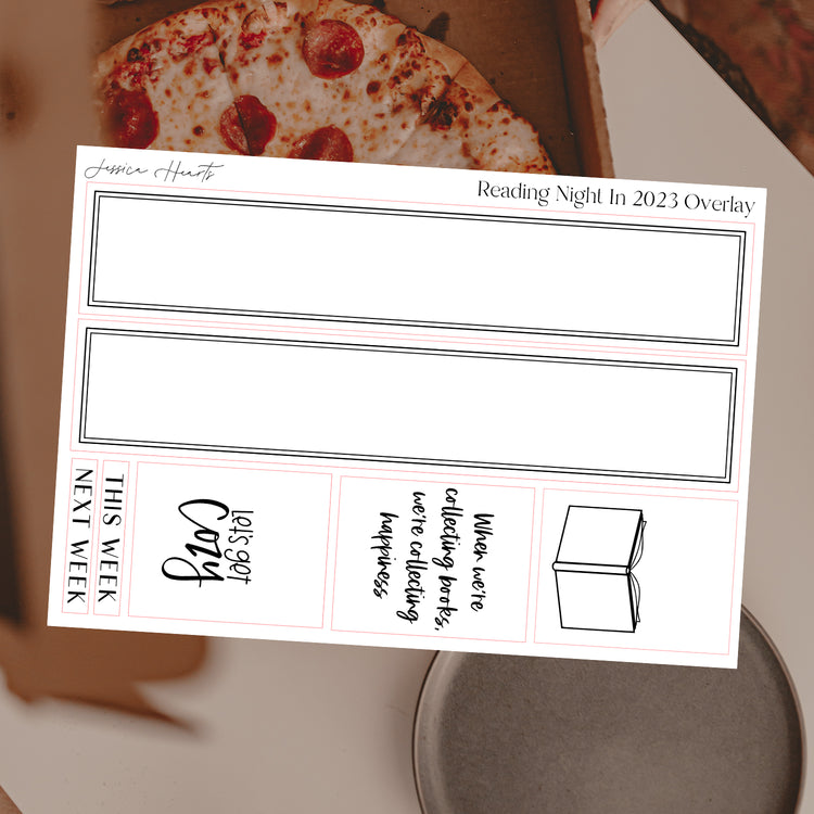 Reading Night In 2023 Foil Overlay Sticker Sheet (Transparent)