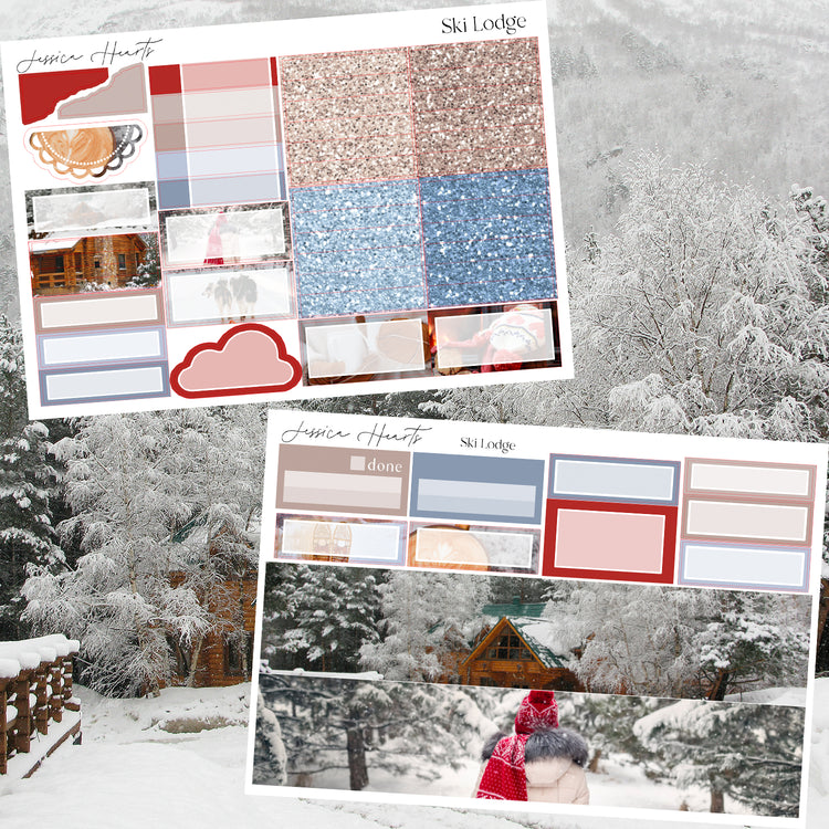 Ski Lodge Weekly Sticker Kit