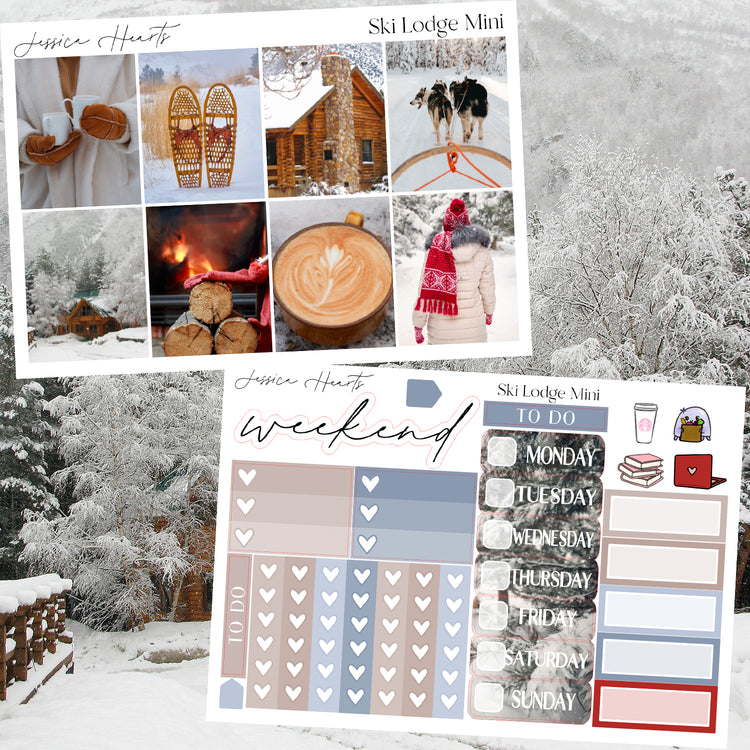 Ski Lodge MINI Sticker Kit