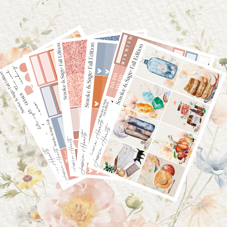 Smoke & Sage: Fall Edition Weekly Sticker Kit *new format*