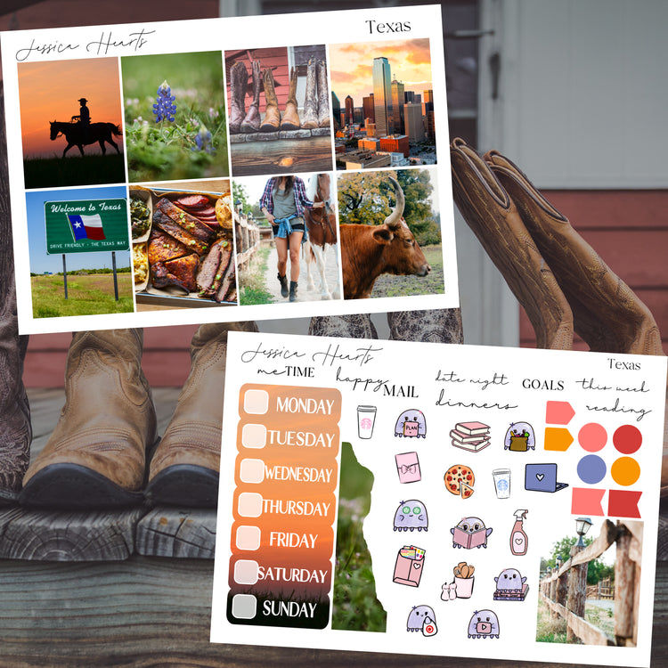 Texas 2025 Weekly Sticker Kit