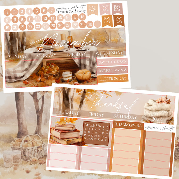 Thankful November 2023 Monthly Kit