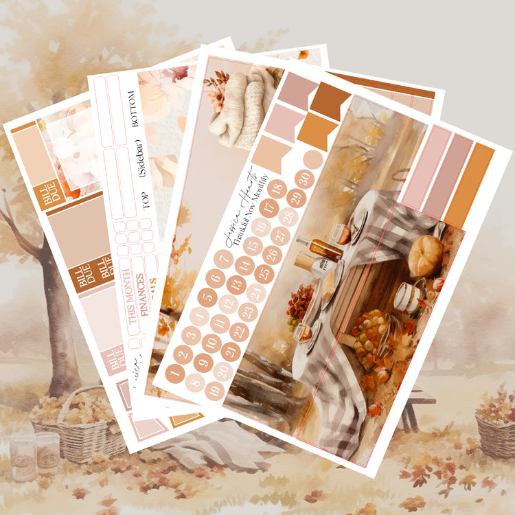 Thankful November BLANK 2023 Monthly Kit *NO FOIL*