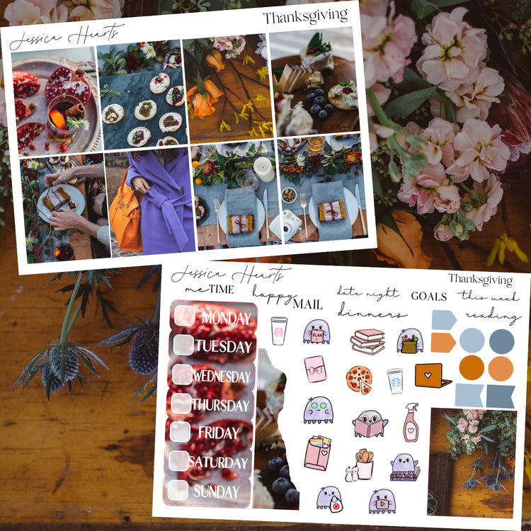 Thanksgiving Weekly Sticker Kit *new format*