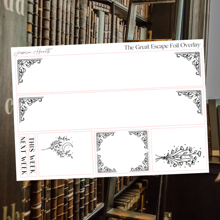 The Great Escape 2023 Foil Overlay Sticker Sheet (Transparent)