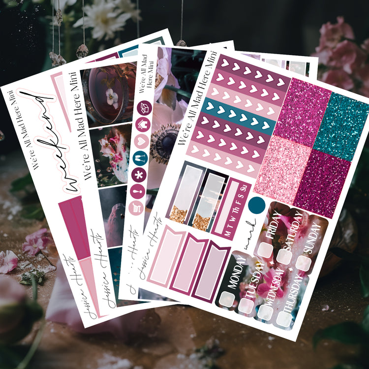 We're All Mad Here MINI Sticker Kit