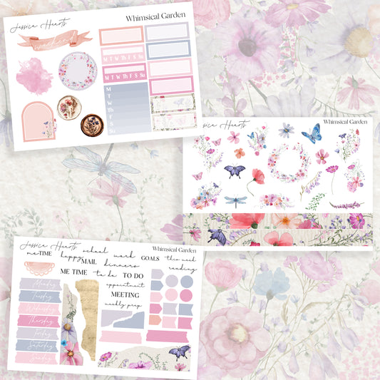 Whimsical Garden 3-Page Journaling Kit